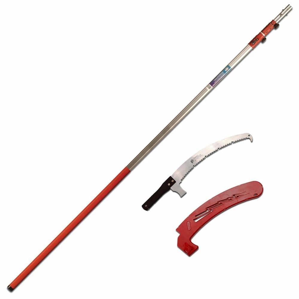 BARNEL USA 17 in. Curved Fine-Tooth Blade with 7-1/2 ft. to 19 ft. Telescoping Pole Saw 4 BARNEL USA 17 in. Curved Fine-Tooth Blade with 7-1/2 ft. to 19 ft. Telescoping Pole Saw - Image 2