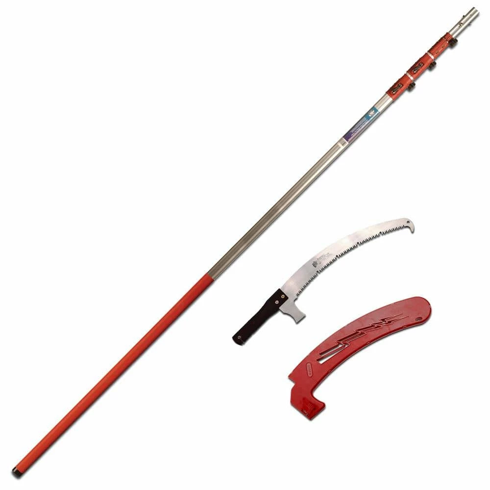 BARNEL USA 17 in. Curved Fine-Tooth Blade with 7-1/4 ft. to 23 ft. Telescoping Pole Saw 4 BARNEL USA 17 in. Curved Fine-Tooth Blade with 7-1/4 ft. to 23 ft. Telescoping Pole Saw - Image 2