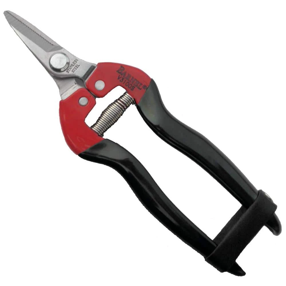 BARNEL USA 6-1/2 in. Serrated Blunt-Nose Garden Pruning Shears 3 BARNEL USA 6-1/2 in. Serrated Blunt-Nose Garden Pruning Shears