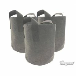 Viagrow 25 Gal. Plastic Mini Raised Garden Bed with Handles (3-Pack) -VAN ZYVERDEN shop black viagrow grow bags v25gapot 3 a0 1000