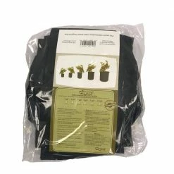 Viagrow 5 Gal. Breathable Fabric Root Aeration Polypropylene Pot with Handles (5-Pack) -VAN ZYVERDEN shop black viagrow grow bags v5gapot 5 4f 1000