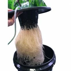 Viagrow Hydroponic 4-Plant Site Deep Water Culture System with 65-Watt LED Grow Light -VAN ZYVERDEN shop black viagrow hydroponic systems v4dwcv100x c3 1000