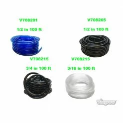 Viagrow 100 ft. 30 m, 1/2 in. I.D-5/8 in. Vinyl Multi-Purpose BPA Free Food Grade Soft Irrigation Tubing -VAN ZYVERDEN shop black viagrow hydroponic systems v708265 4f 1000