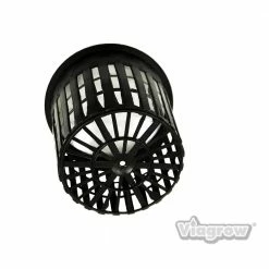 Viagrow 3 in. Black Round Cup with Slotted Black Plastic Mesh Net Pot (50-Pack) -VAN ZYVERDEN shop black viagrow net pots v3net 50 a0 1000