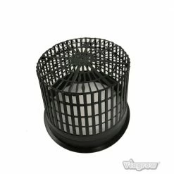 Viagrow 6 in. Black Round Cup with Slotted Black Plastic Mesh Net Pot (25-pack) 10 Viagrow 6 in. Black Round Cup with Slotted Black Plastic Mesh Net Pot (25-pack) -VAN ZYVERDEN shop black viagrow net pots v6net 25 40 1000