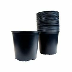 Viagrow 1 Gal. Plus Plastic Nursery Pots 1.5 Gal./5.68 l/346 cu. in. (20-Pack)
