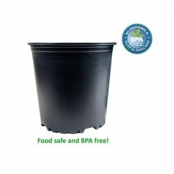 Viagrow 1 Gal. Plus Plastic Nursery Pots 1.5 Gal./5.68 l/346 cu. in. (20-Pack) -VAN ZYVERDEN shop black viagrow net pots vhpp175 20 a0 1000