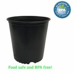Viagrow 5 Gal. Nursery Trade Pots with Coconut Coir Growing Media (5-Pack) -VAN ZYVERDEN shop black viagrow net pots vhpp500 5kg 1d 1000