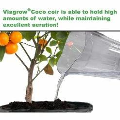 Viagrow 1.5 cu. ft. 50 l/52.8 Qt./13.2 G. Coco Coir Buffered Premium Coconut Growing Medium (2-Pack) -VAN ZYVERDEN shop viagrow garden soil vccf50b 2 a0 1000