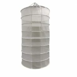 Viagrow Dry Net Hanging Herb Drying Rack in White (8-Rack)