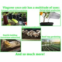 Viagrow 1.5 cu. ft. Coco Coir Fluffed Coconut Pith Fiber Soilless Grow Media Bag -VAN ZYVERDEN shop viagrow grow media vcf50 66 1000