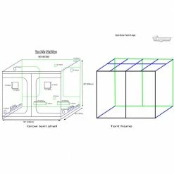 Viagrow 4 ft. x 8 ft. x 7 ft. Grow Tent -VAN ZYVERDEN shop viagrow grow tents vhh4x8x7 66 1000