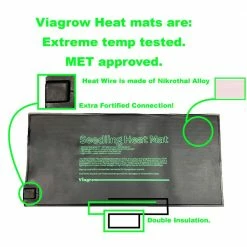 Viagrow 20.5 in. x 8.5 in. Seed Propagating Seedling Heat Mat -VAN ZYVERDEN shop viagrow heat mats vseedmat 40 1000