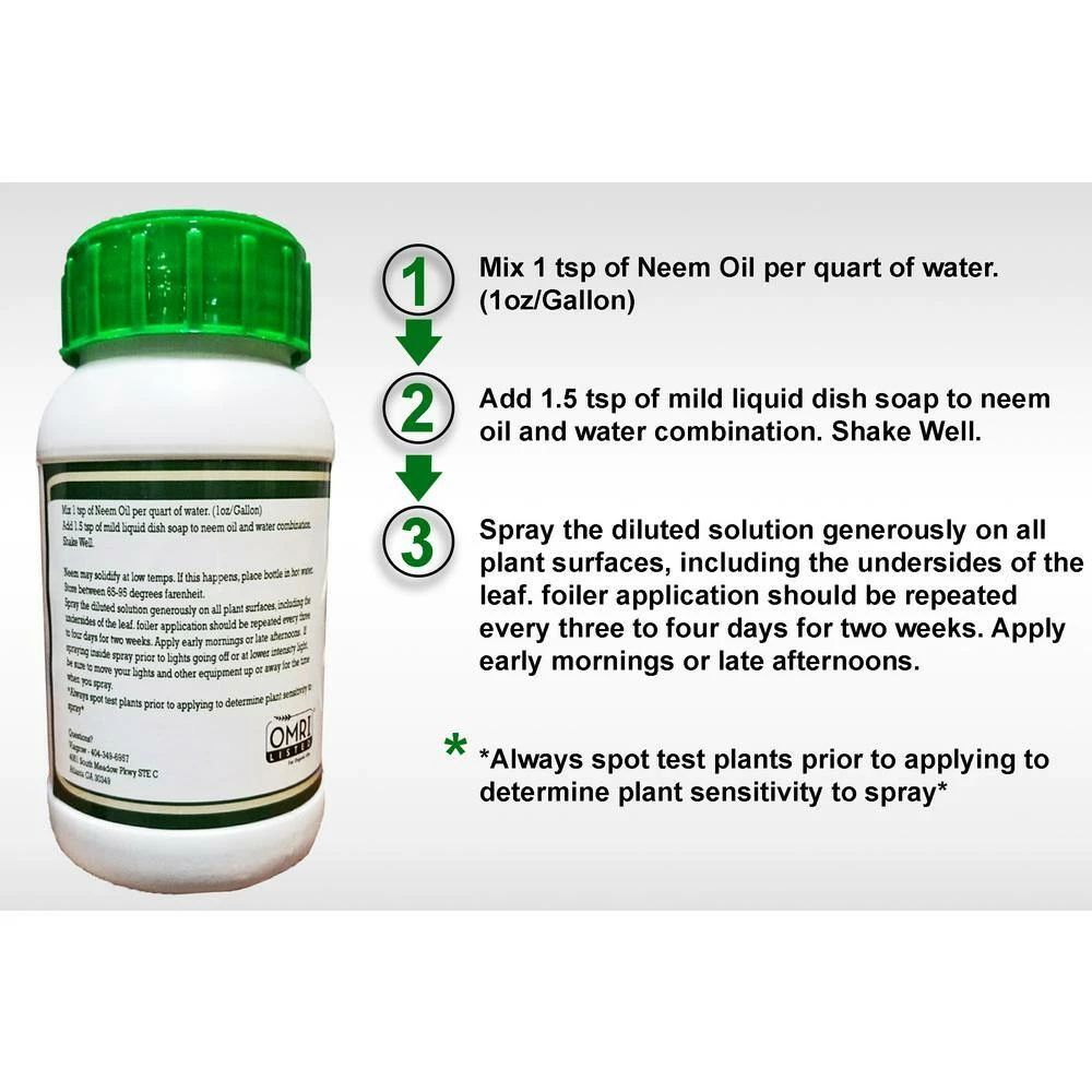 Viagrow 24 oz. Cold Pressed Neem Oil Seed Extract (Makes 36 Gal.) 5 Viagrow 24 oz. Cold Pressed Neem Oil Seed Extract (Makes 36 Gal.) - Image 3