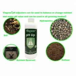 Viagrow 1 lb. Dry pH Up Nutrient Solution Adjuster -VAN ZYVERDEN shop viagrow plant flower disease control vgpud501 40 1000