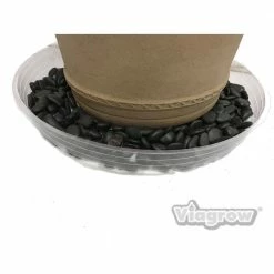 Viagrow 12 in. Clear Plastic Saucer (5-Pack) -VAN ZYVERDEN shop viagrow planter saucers v12cs 5 a0 1000