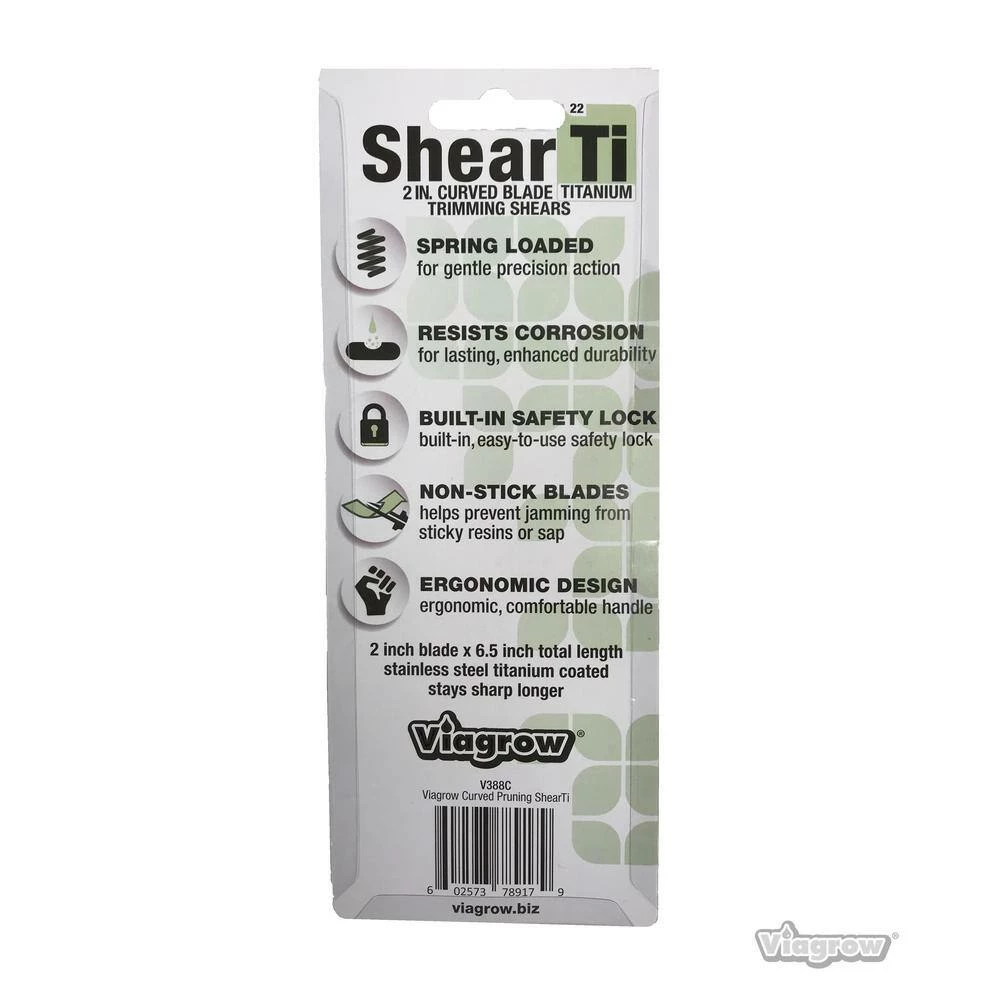 Viagrow 2 in. Micro Tip Curved Blade Non-Slip Comfort Grip Pruning Shears 12 Viagrow 2 in. Micro Tip Curved Blade Non-Slip Comfort Grip Pruning Shears - Image 10