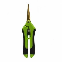 Viagrow 2 in. Micro Tip Curved Blade Non-Slip Comfort Grip Pruning Shears