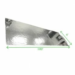 Viagrow 100 ft. Highly Reflective Mylar, Light Diffusing Film with White Plastic Vapor Barrier -VAN ZYVERDEN shop viagrow reflective film vmy150 1d 1000
