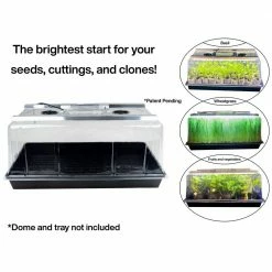 Viagrow 1020 Seedling Station LED Grow Light for Germinating Seeds -VAN ZYVERDEN shop viagrow seed starters v1020sl 77 1000
