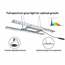 Viagrow Seedling Station Kit with LED Grow Light, Propagation Dome 4x Durable Propagation Tray -VAN ZYVERDEN shop viagrow seed starters v1020sl kit nm a0 1000