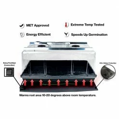 Viagrow Seedling Station Kit with LED Grow Light, Propagation Dome, Seedling Tray, 50-Piece Coir Seedling Starters and Heat Mat 13 Viagrow Seedling Station Kit with LED Grow Light, Propagation Dome, Seedling Tray, 50-Piece Coir Seedling Starters and Heat Mat -VAN ZYVERDEN shop viagrow seed starters v1020sl kit whm 66 1000
