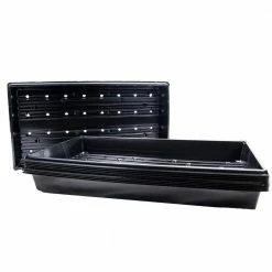 Viagrow 10 in. x 20 in. Propagation Starter Seedling Trays with Holes (10-Pack)