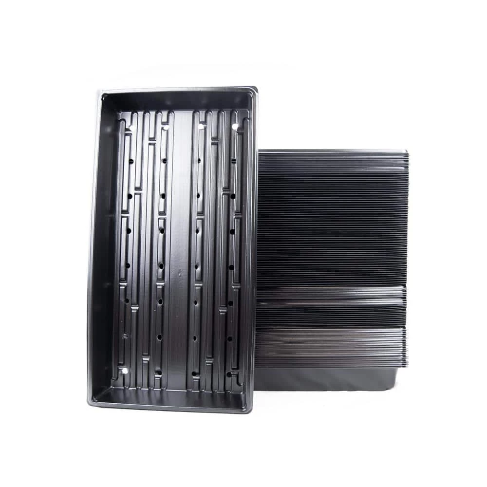 Viagrow 10 in. x 20 in. Propagation Starter Seedling Trays with Holes (100-Pack) 3 Viagrow 10 in. x 20 in. Propagation Starter Seedling Trays with Holes (100-Pack)