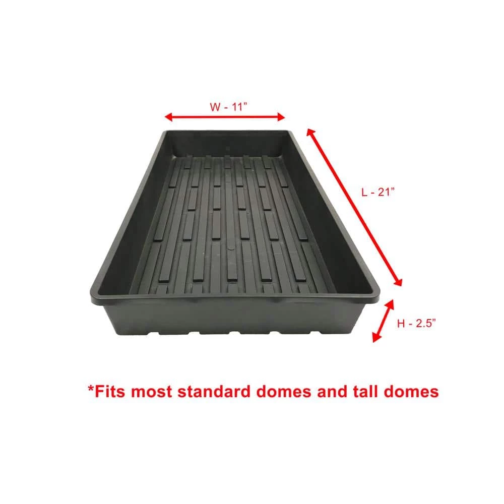 Viagrow 10 in. x 20 in. Extra-Strength Quad Seed Starter Propagation Tray 6 Viagrow 10 in. x 20 in. Extra-Strength Quad Seed Starter Propagation Tray - Image 4