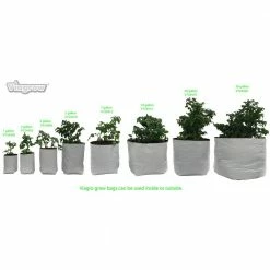 Viagrow 1 Gal. Nursery Grow Bags (50-Pack) -VAN ZYVERDEN shop white viagrow grow bags v724400 50 1d 1000