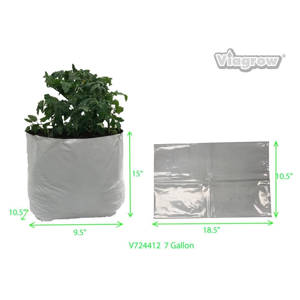 Viagrow 7 Gal. Nursery Grow Bags (25-Pack) 4 Viagrow 7 Gal. Nursery Grow Bags (25-Pack) - Image 2