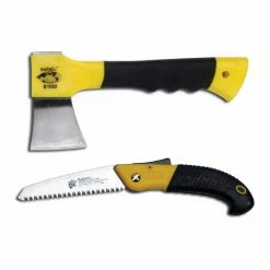 BARNEL USA Compact Folding Saw and Hatchet Combo Pack